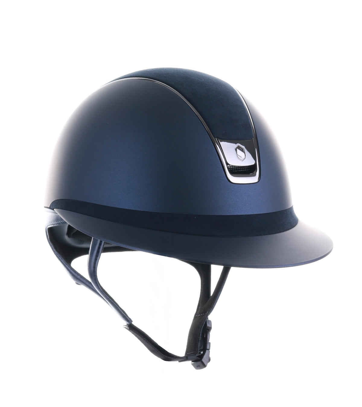 Samshield 2.0 Paardrijhelm Miss Shield Alcantara Black Chrome Navy
