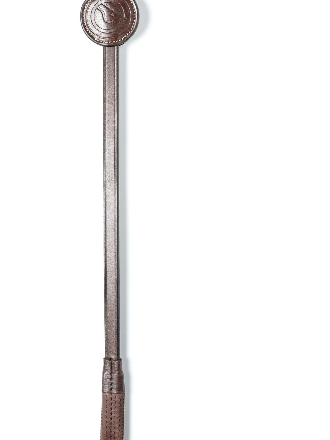 TRUST Maastricht rubberen teugels (13 mm) lederen stops gouden gespen Bruin Bruin