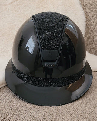 Samshield 2.0 Casque d'équitation Miss Shield Shadowglossy Ultra Fine Rock 5 x Swat Noir
