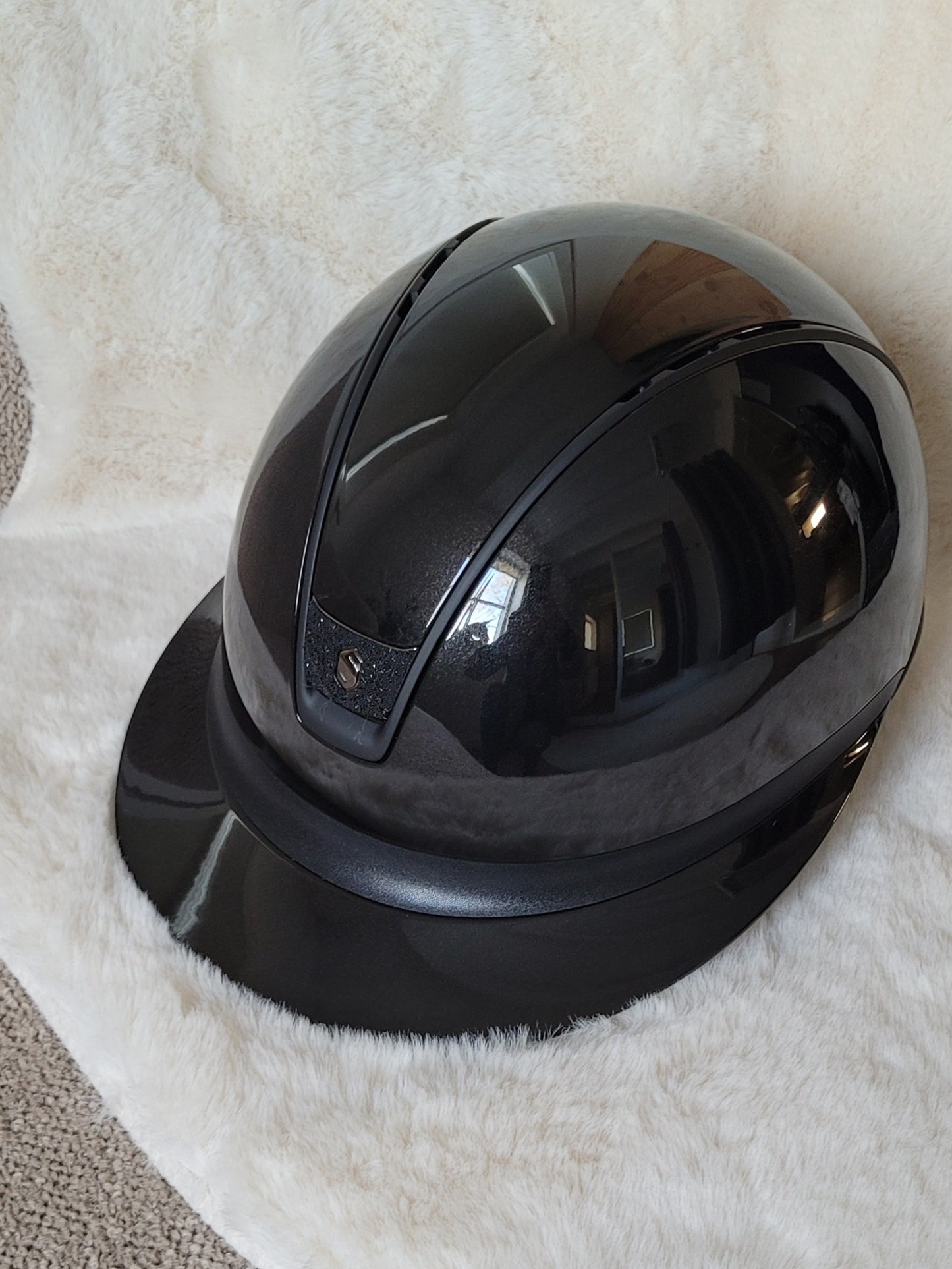 Samshield 2.0 Casque d'équitation Miss Shield Shadowglossy Crystal Blazon Noir