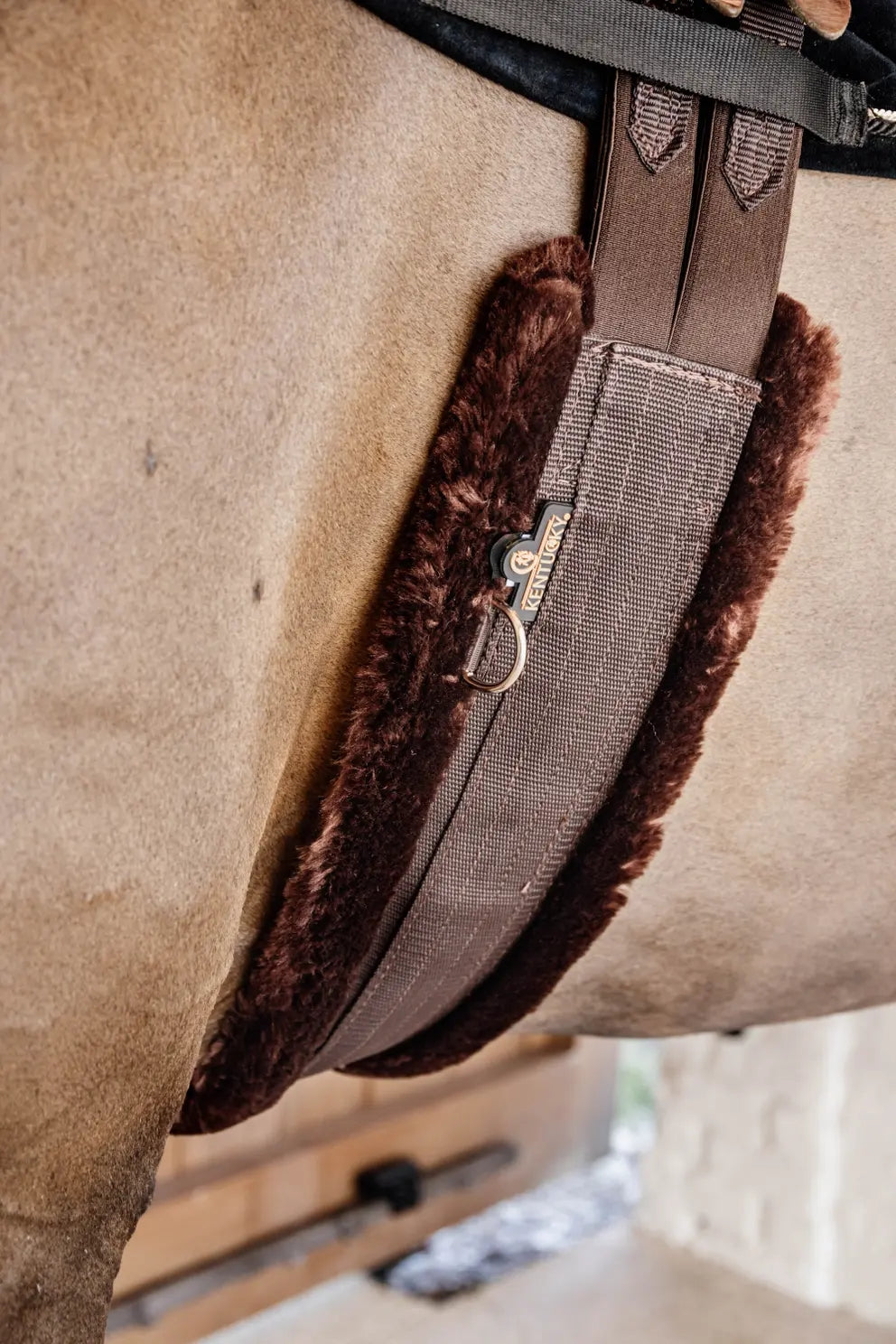 Kentucky Horsewear nylon singel bruine wolvoering bruin