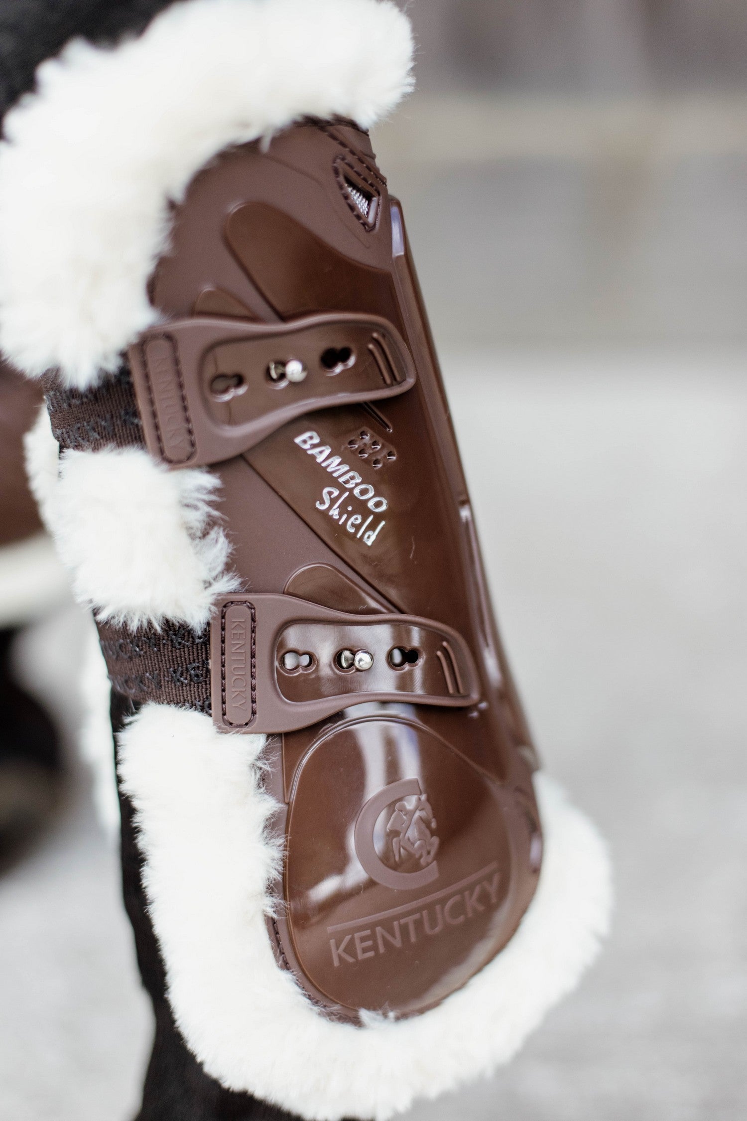 Kentucky Horsewear Peesbeschermers Bamboo Elastic Vegan Sheepskin