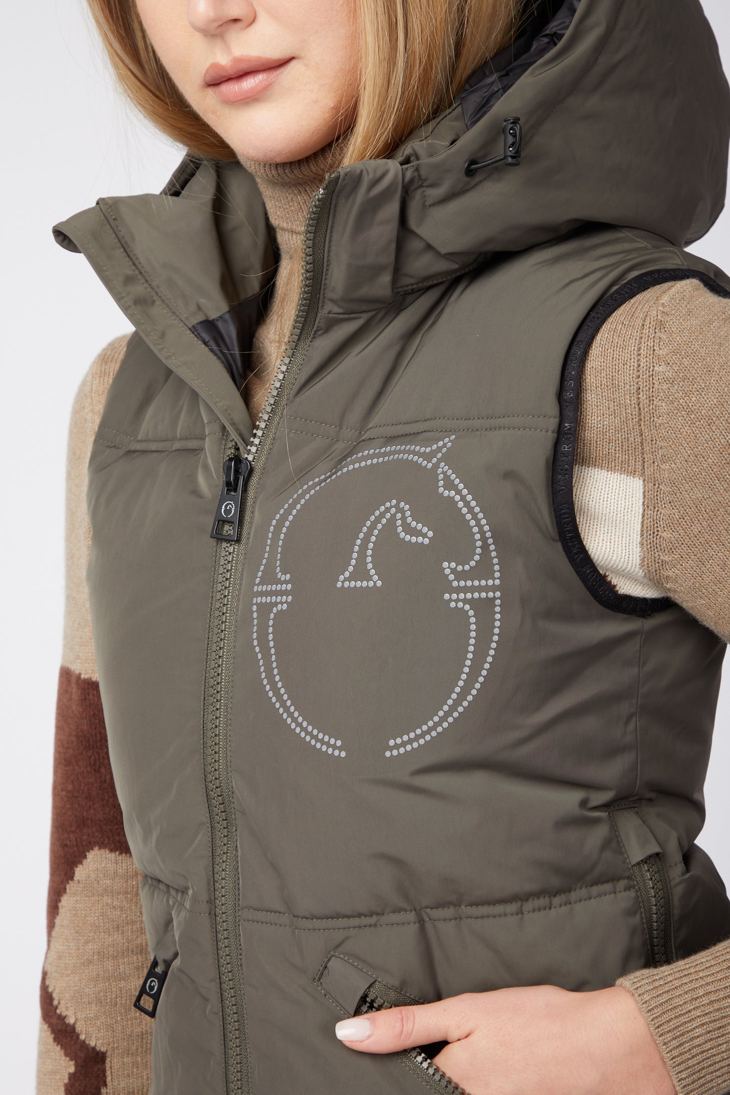 Vestrum padded vest dames Herne Dark Olive