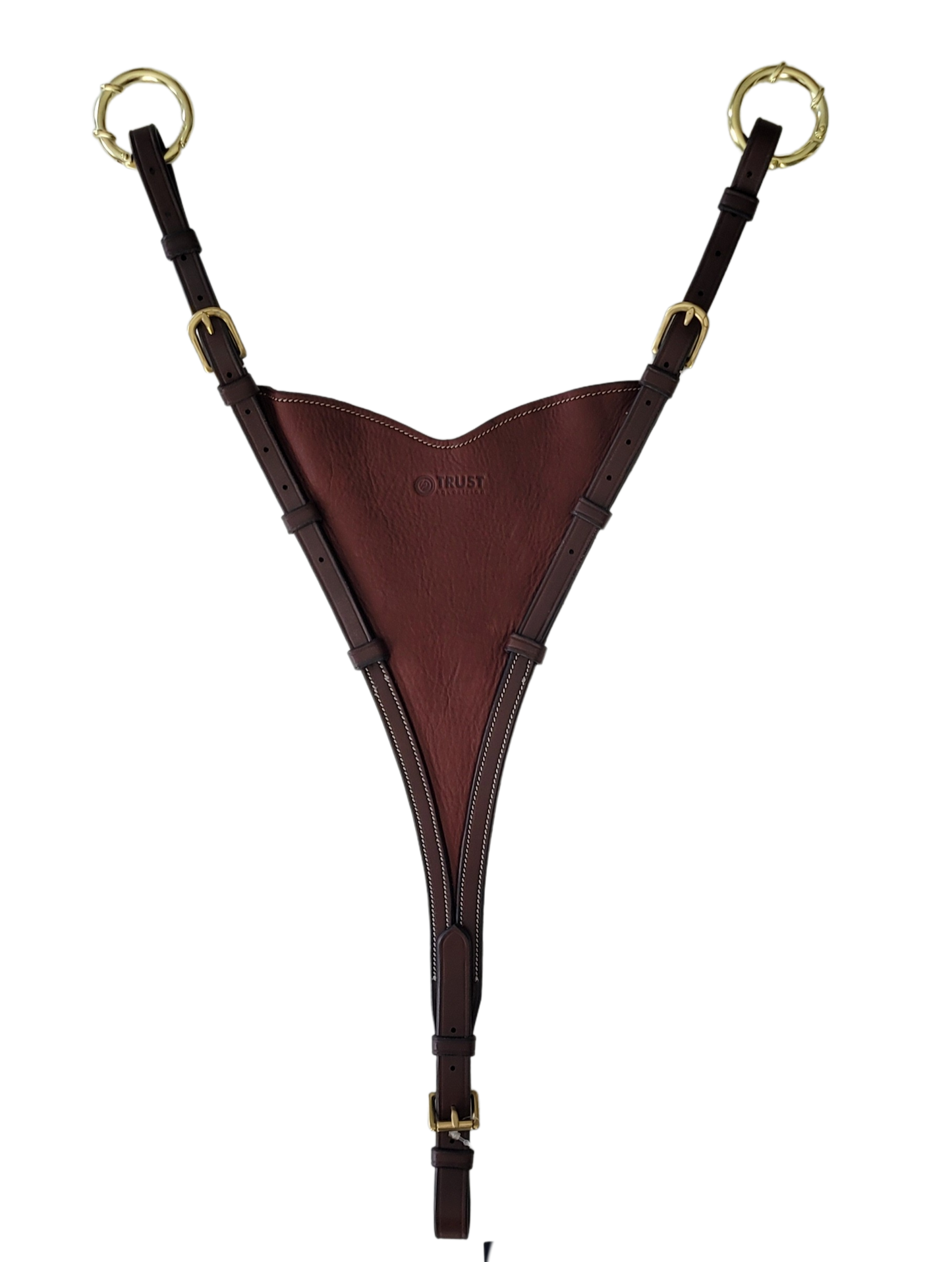 TRUST Milano dichte martingaalvork Soft BIB gouden gespen Bruin