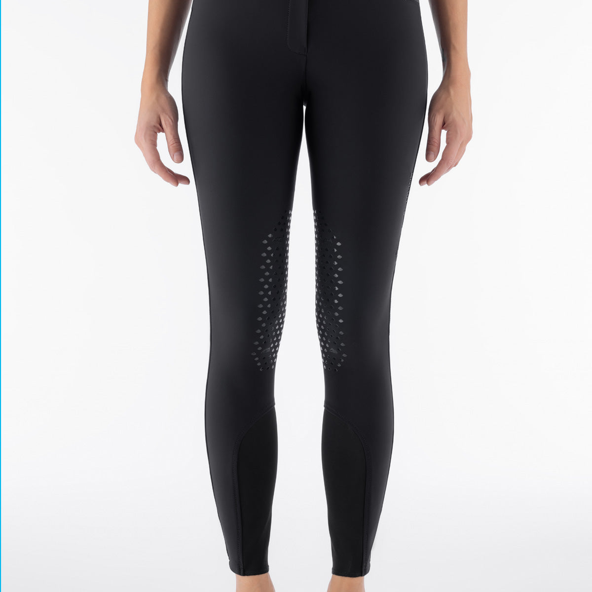 Equiline Winter Rijbroek Dames Full Grip Hoge Taille Eqglimpfh Zwart