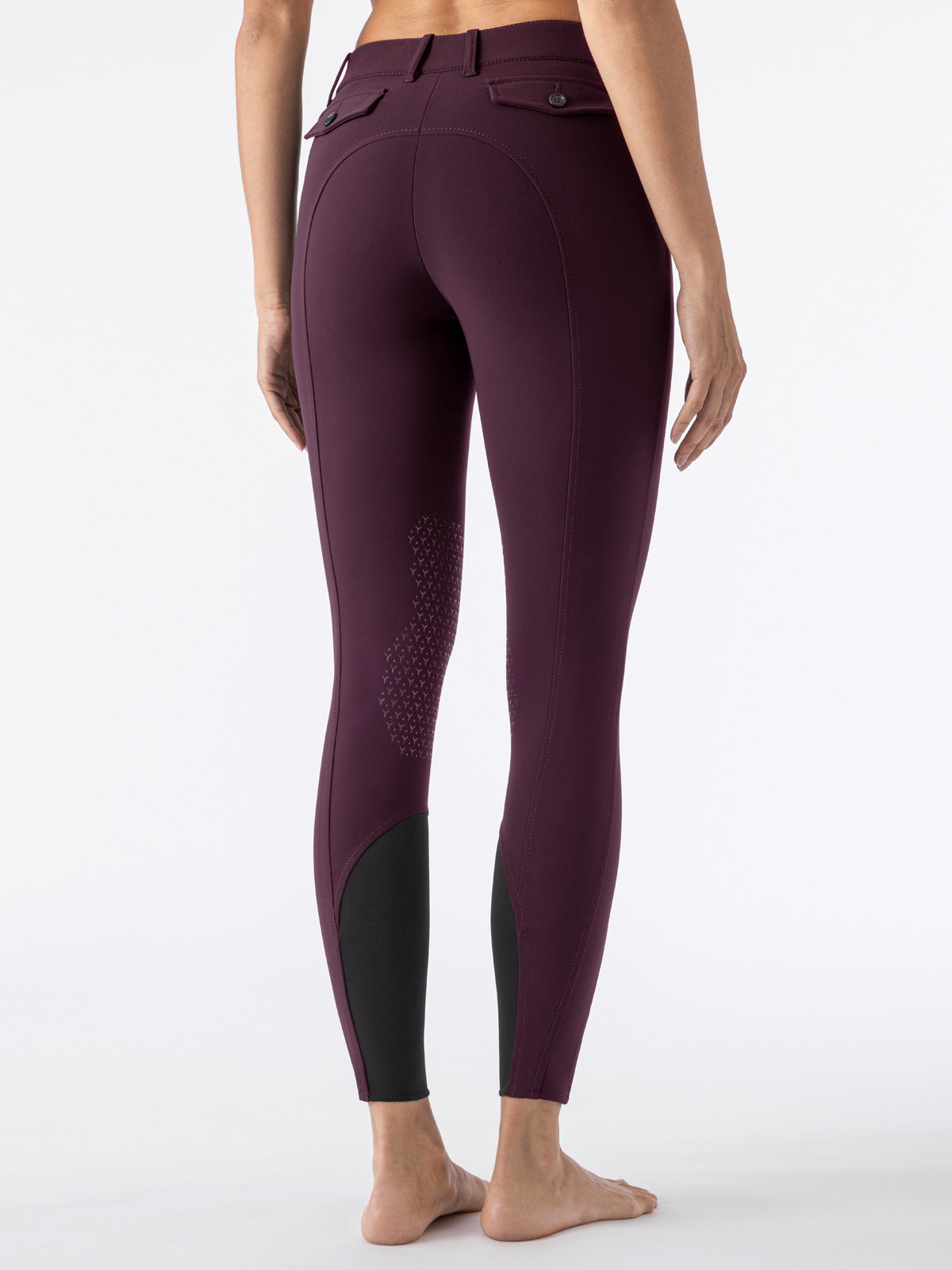 Equiline rijbroek dames knie grip Atirk Summer Plum