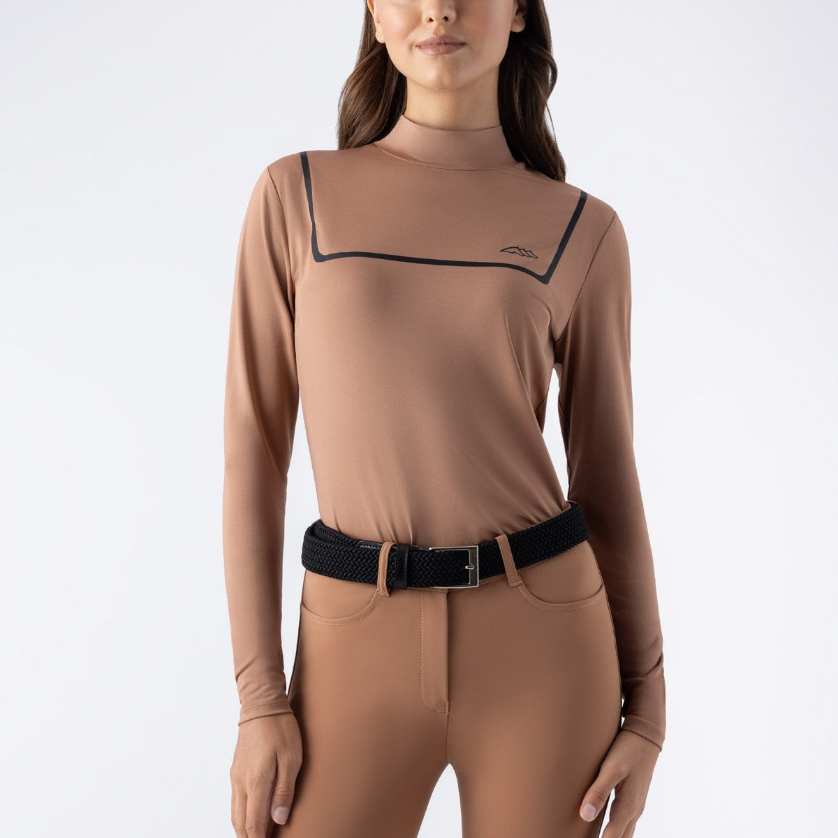 Equiline Training Top Dames Technical Fabric Eqaste Mocha Mousse