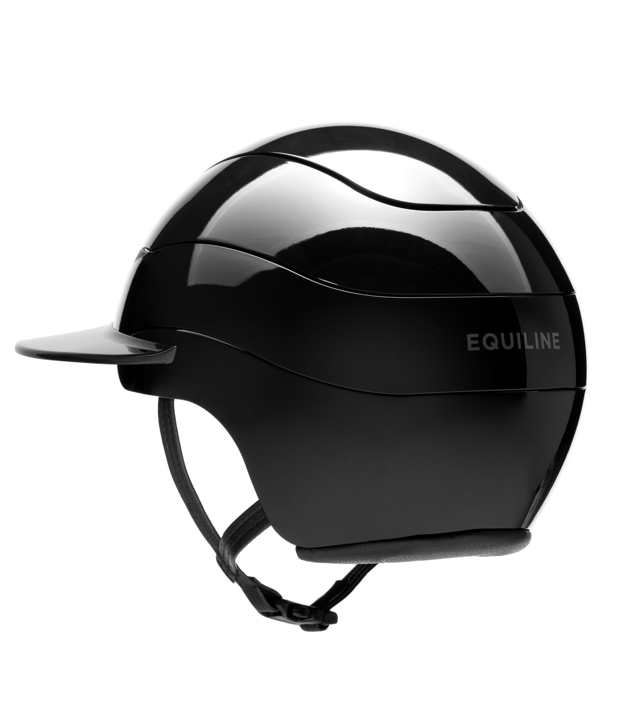 Equiline Paardrijhelm Xanto Sun Visor Gloss Zwart