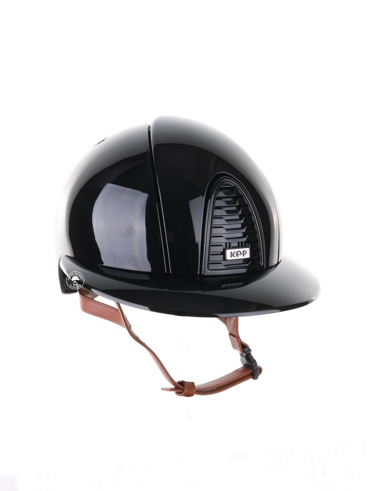 Casque Kep Italia Cromo 2.0 Polish Polo Noir Beige Jugulaire