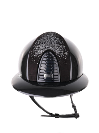 Kep Italia Paardrijhelm Cromo 2.0 Polish Polo Klep Zwart Shaded Silver Insert