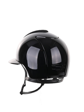 Kep Italia Paardrijhelm Cromo 2.0 Polish Polo Klep Zwart Galassia Insert Swarovski Frame