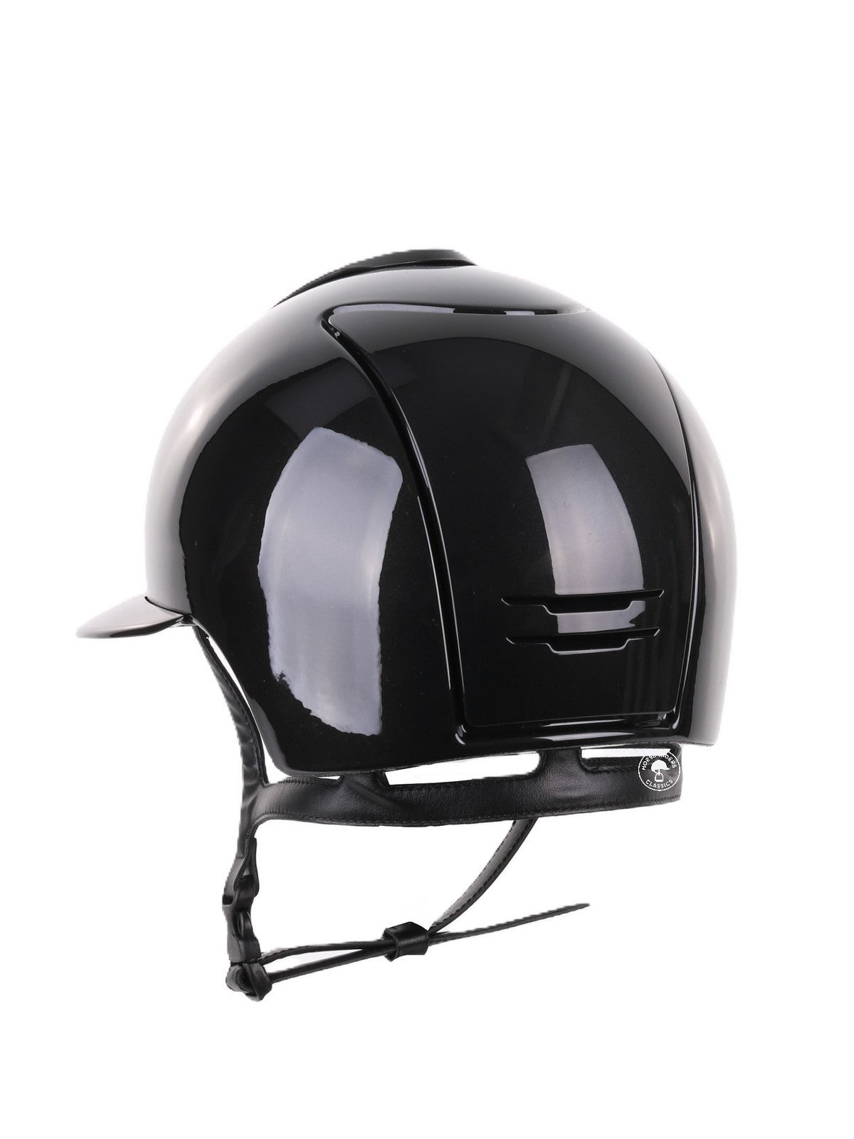 Kep Italia Paardrijhelm Cromo 2.0 Shine Polo Klep Zwart Chrome Frame