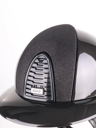 Kep Italia Paardrijhelm Cromo 2.0 Shine Polo Klep Zwart RAW Frame Luminor insert