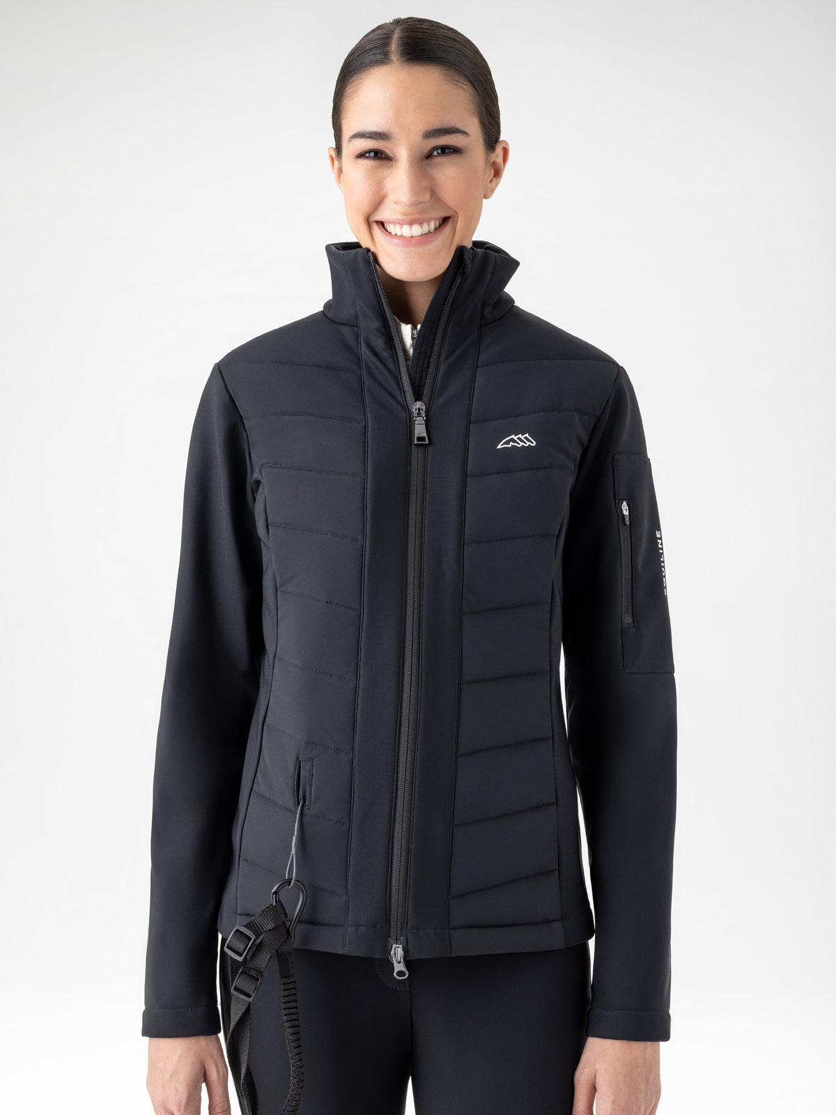 Equiline Dames Airbag Compatible Softshelljas Entrec Zwart