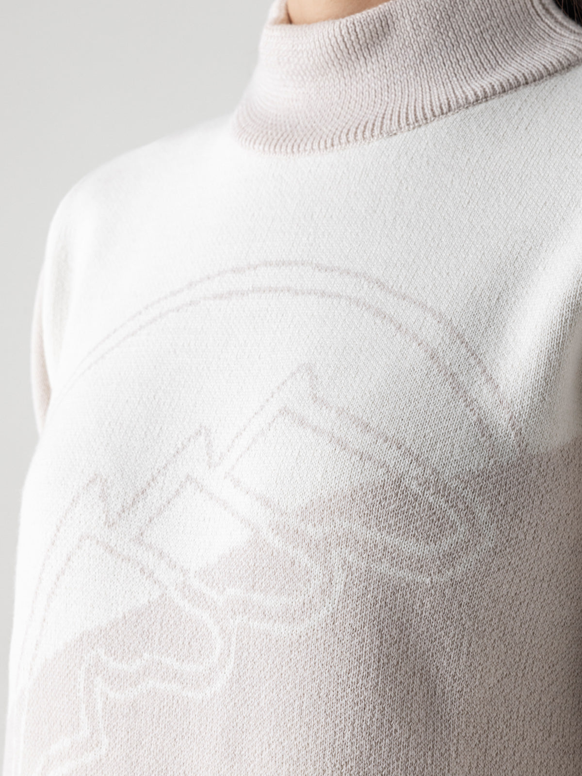Equiline Warme sweater met hoge kraag dames Eplic Tofu