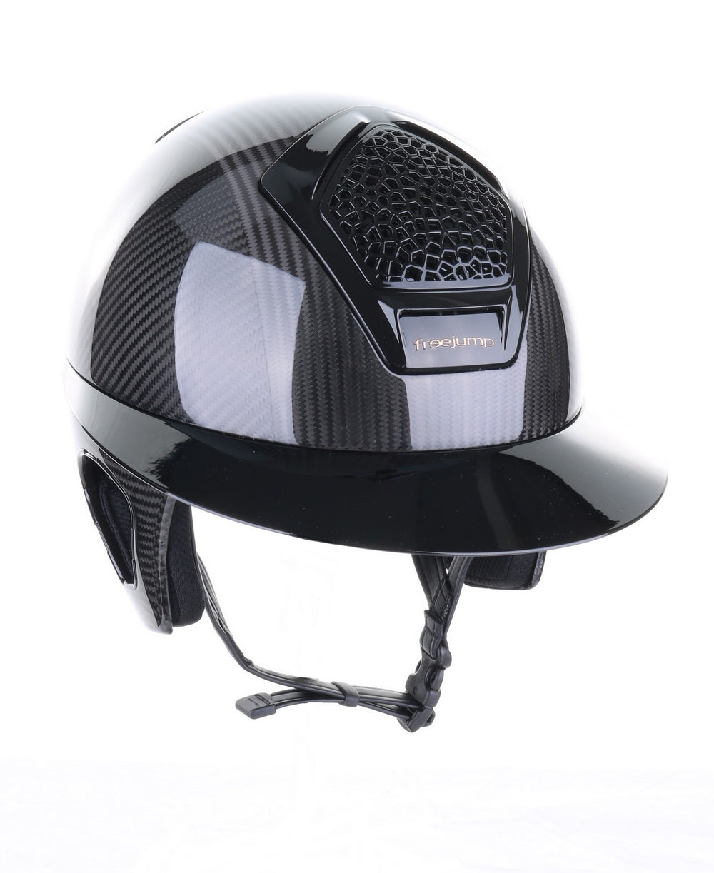 Freejump Helm Voronoï met Temple Protection Carbon Gloss Zwart