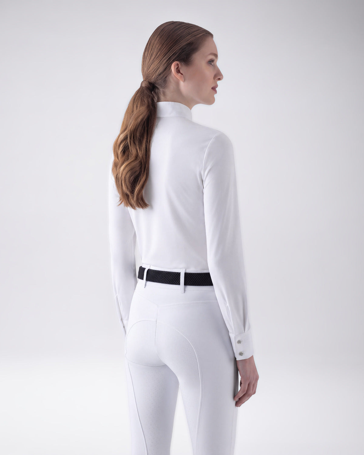 Equiline Wedstrijdshirt Lange Mouwen Dames Eqgolo Wit