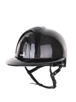 Kep Italia Paardrijhelm E-Light Carbon Polo Klep Zwart