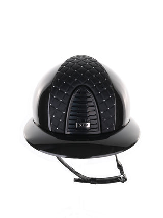 Kep Italia Paardrijhelm Cromo 2.0 Shine Polo Klep Zwart RAW Frame Milano Cross insert