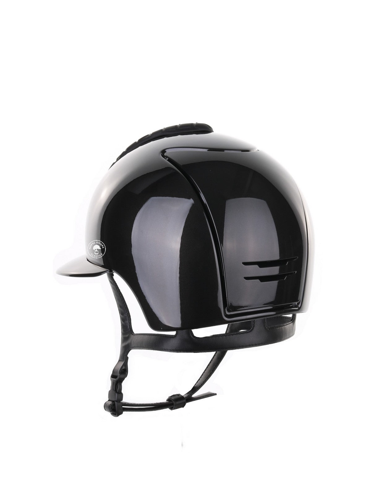 Kep Italia Paardrijhelm Cromo 2.0 Shine Polo Klep Zwart RAW Frame Luminor insert