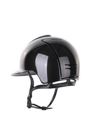 Kep Italia Paardrijhelm Cromo 2.0 Shine Polo Klep Zwart Rose Gold Frame