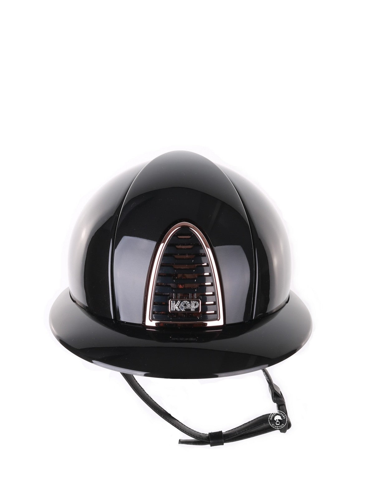 Kep Italia Paardrijhelm Cromo 2.0 Shine Polo Klep Zwart Rose Gold Frame