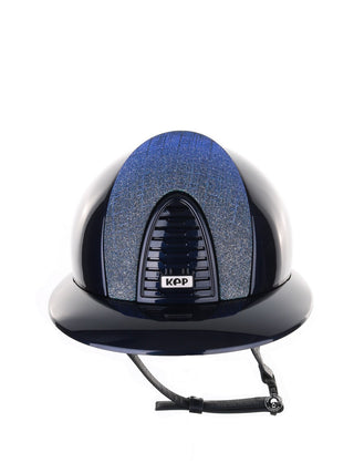 Kep Italia Paardrijhelm Cromo 2.0 Polish Polo Klep Blauw Galassia Light Blue Insert