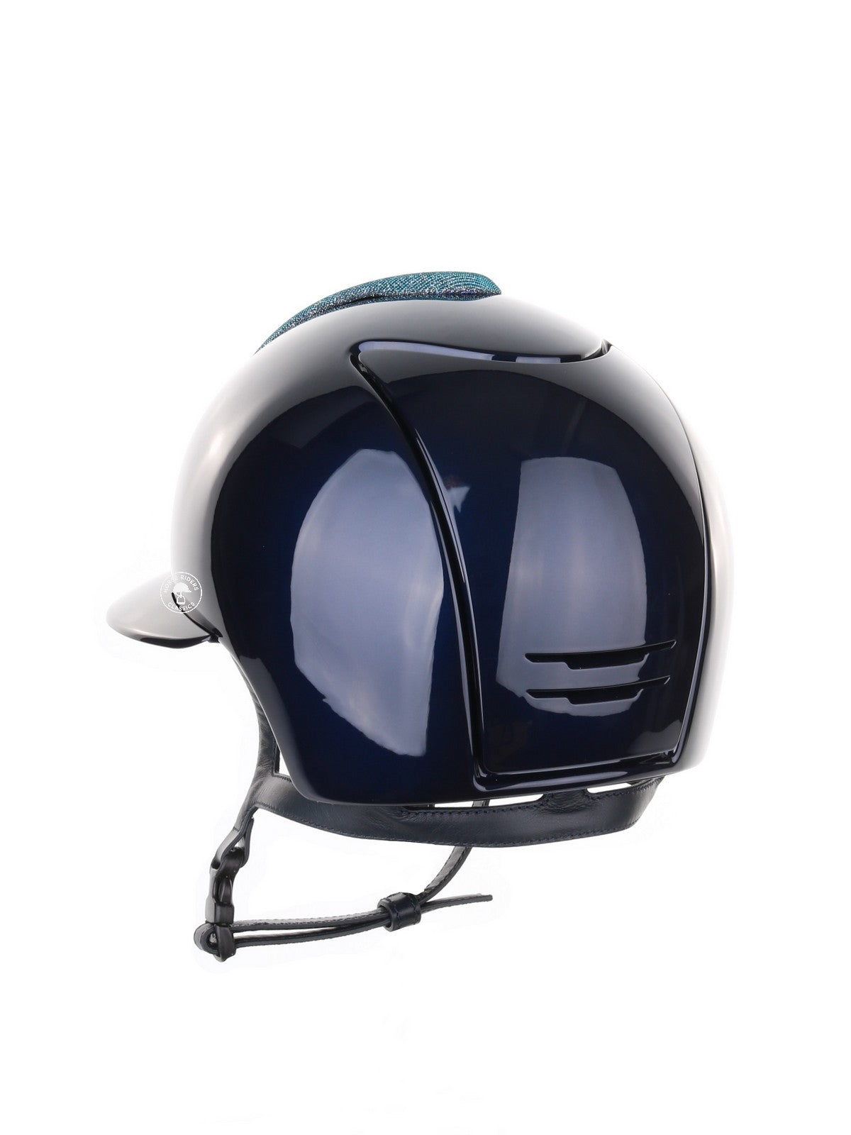 Kep Italia Paardrijhelm Cromo 2.0 Polish Polo Klep Blauw Galassia Light Blue Insert