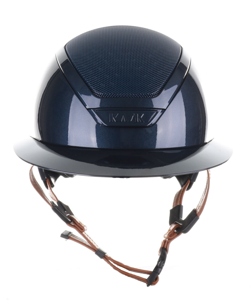 Kask Star Lady 2.0 Pure Shine Chrome Brun Clair Sangle de Menton Atlantic Blue