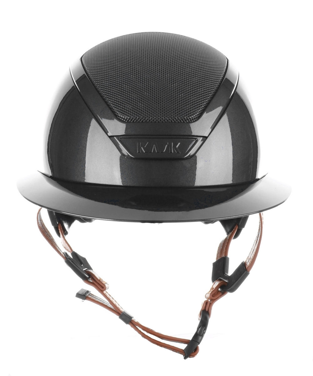 Kask Star Lady 2.0 Pure Shine Chrome Light Brown Chinstrap Zwart