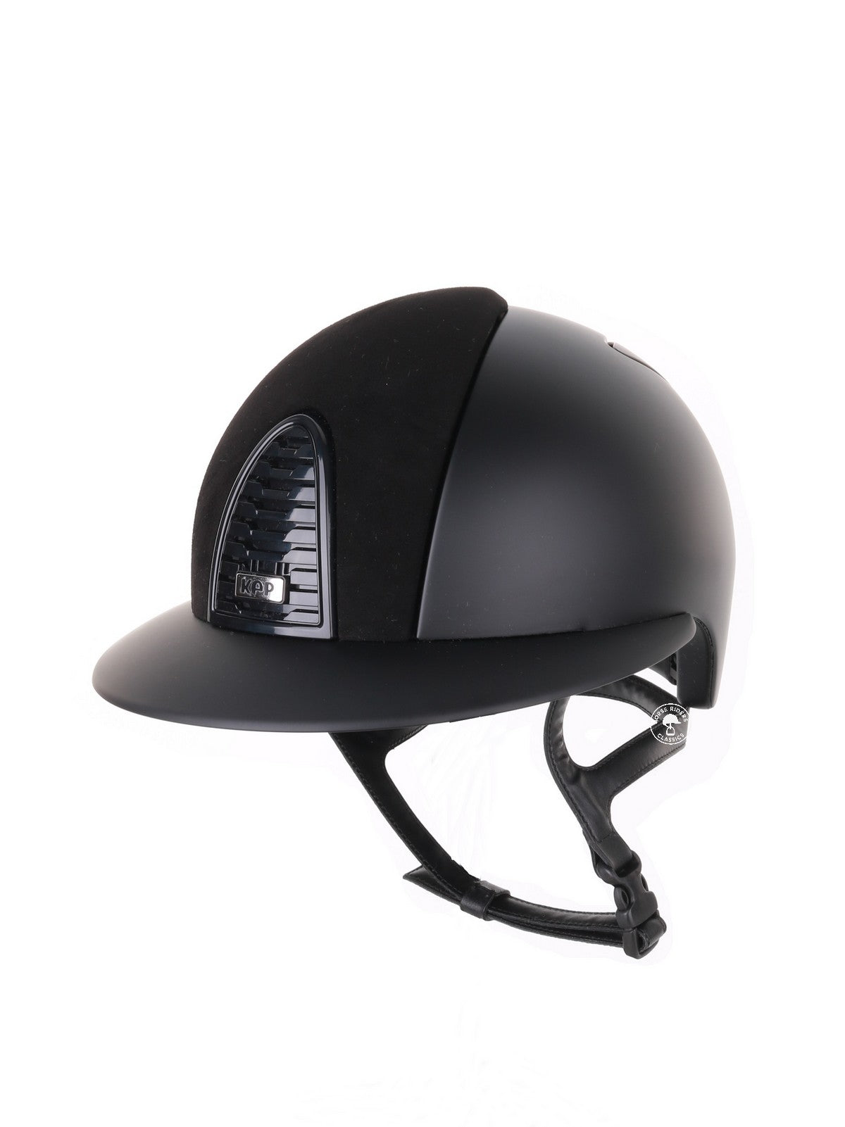 Kep Italia Paardrijhelm Cromo 2.0 Matt Polo Klep Zwart Suede Insert