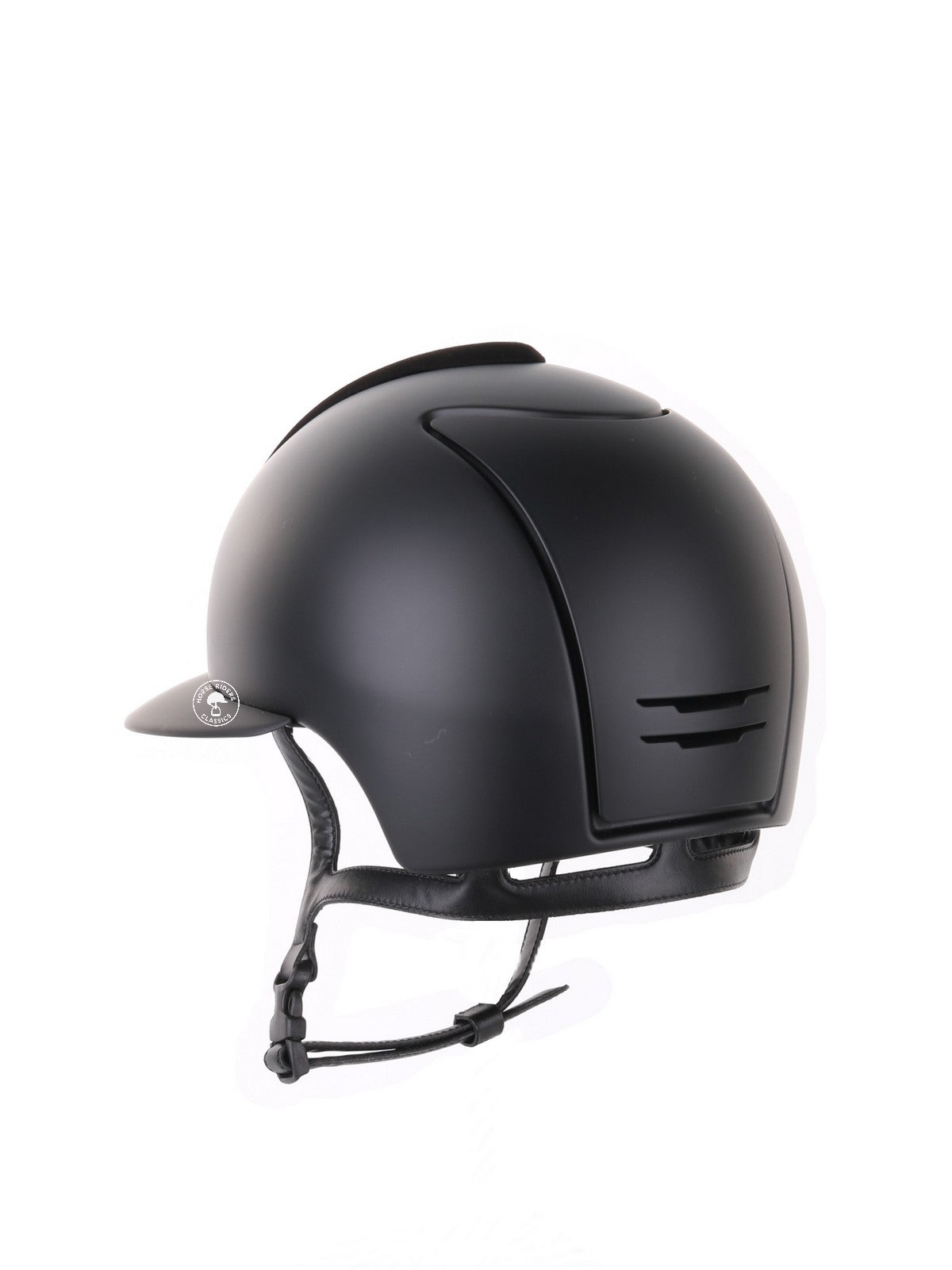 Kep Italia Paardrijhelm Cromo 2.0 Matt Polo Klep Zwart Suede Insert
