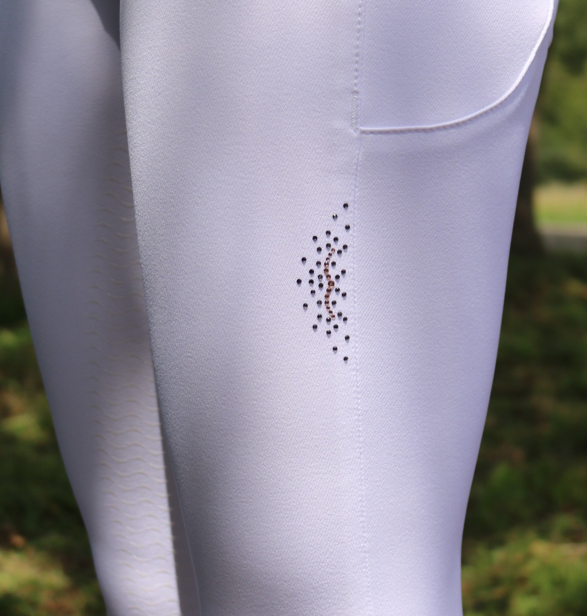 Animo rijbroek full grip dames Nicky wit