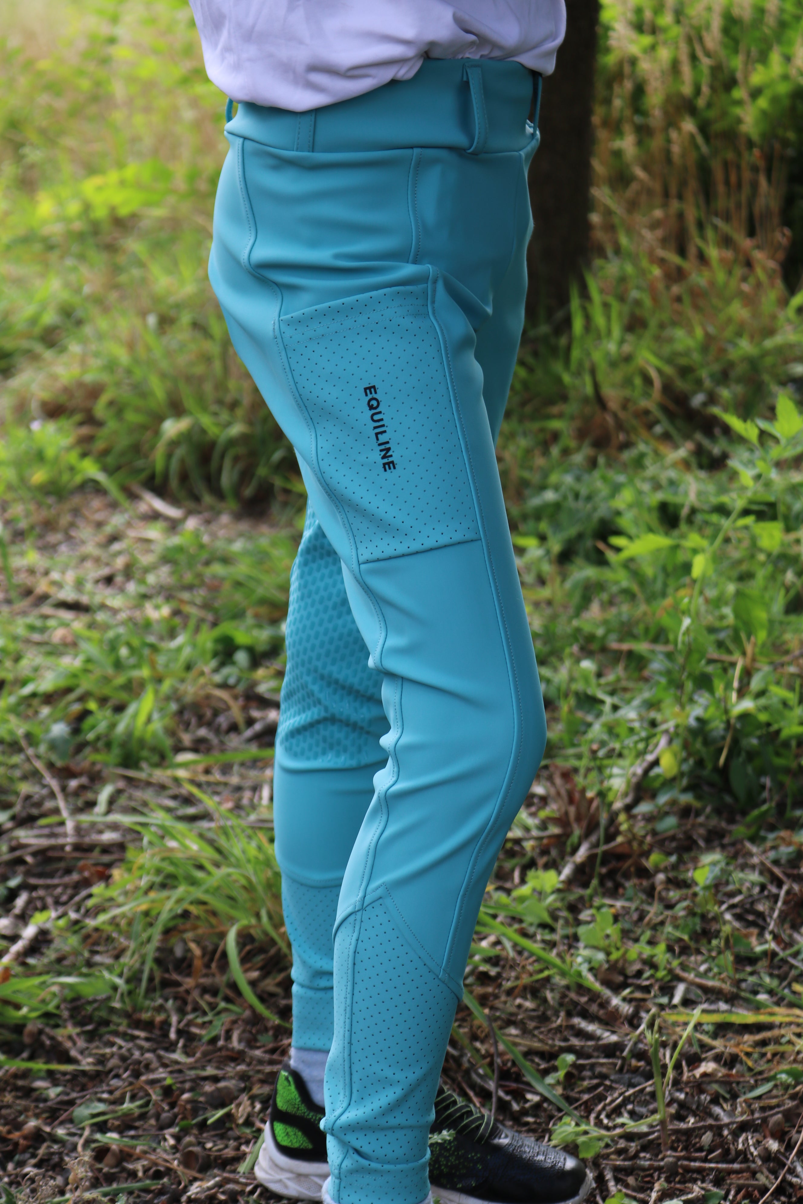 Equiline paardrijlegging unisex junior full grip Gingef Aquarelle