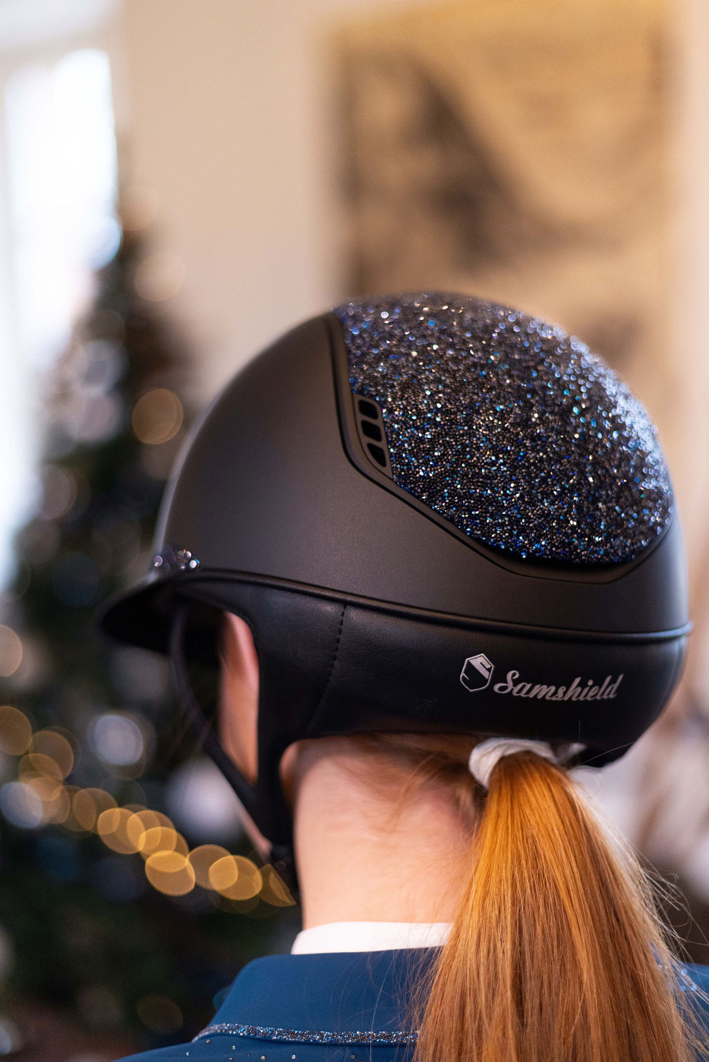 Samshield 2.0 Paardrijhelm Miss Shield Shadowmatt Ultra Fine Rock Cosmic Nights Zwart