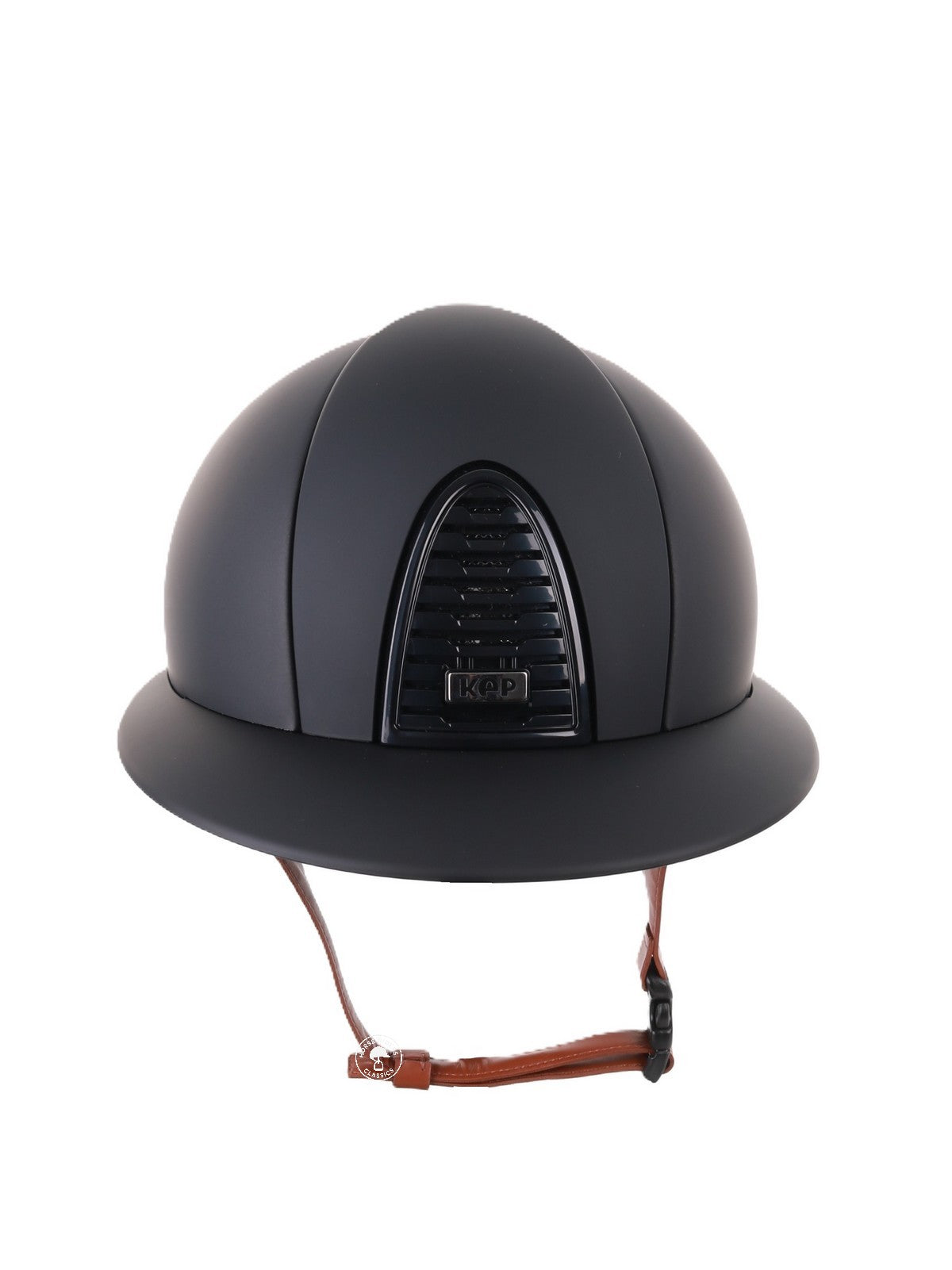 Kep Italia Paardrijhelm Cromo 2.0 Matt Polo Klep Zwart Beige Kinband