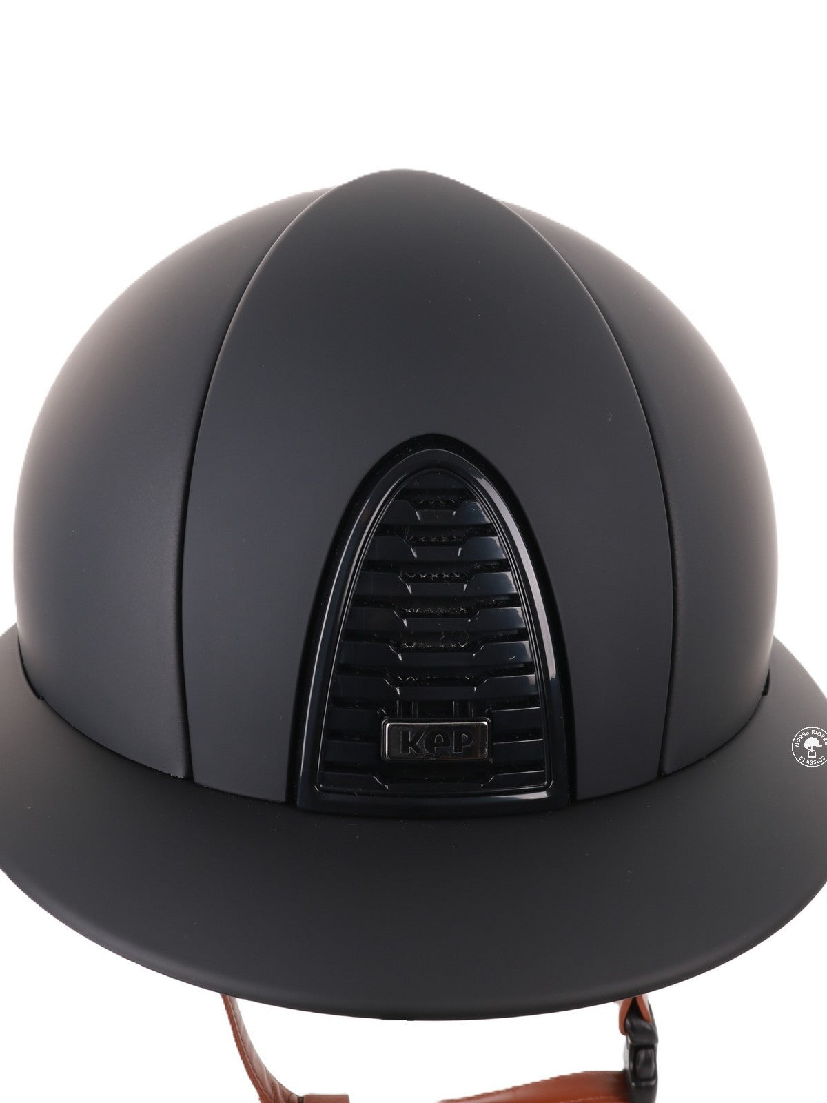 Kep Italia Paardrijhelm Cromo 2.0 Matt Polo Klep Zwart Beige Kinband