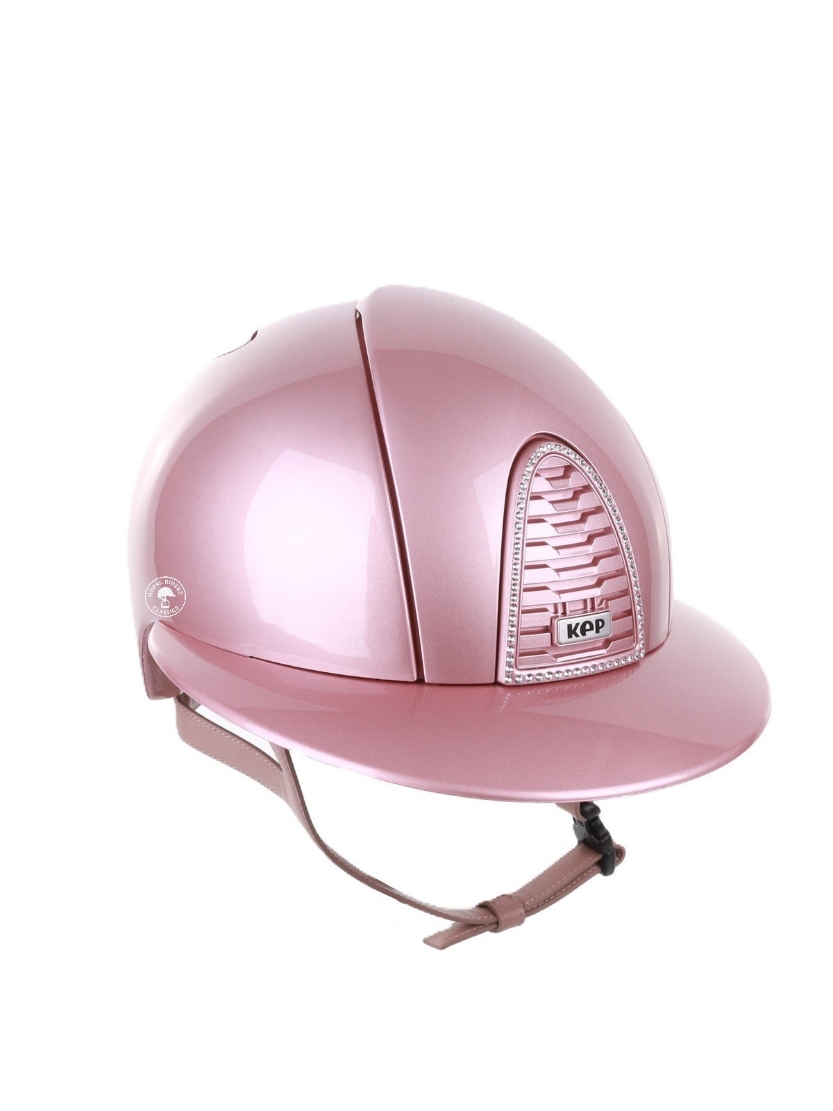 Kep Italia Paardrijhelm Cromo 2.0 Diamond Polo Klep Roze Swarovski Frame