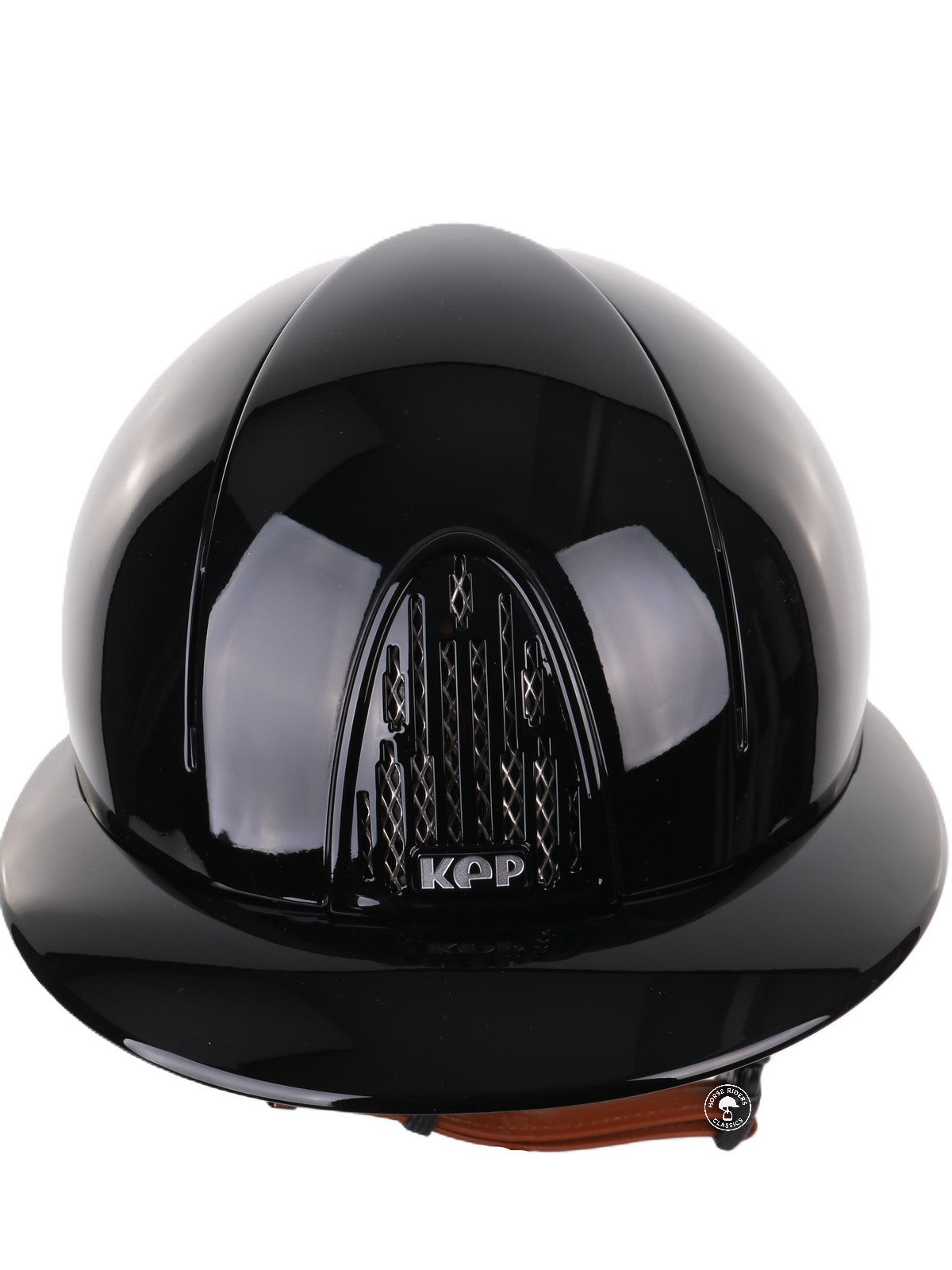 Kep Italia Paardrijhelm Smart Polish Polo Klep Zwart Beige Kinband