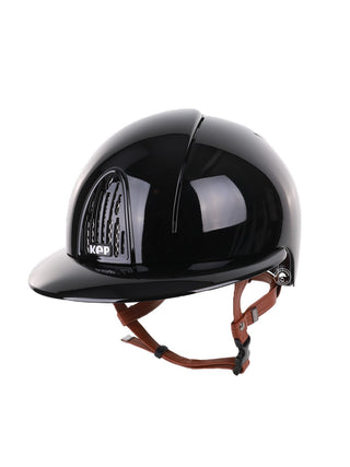 Kep Italia Paardrijhelm Smart Polish Polo Klep Zwart Beige Kinband