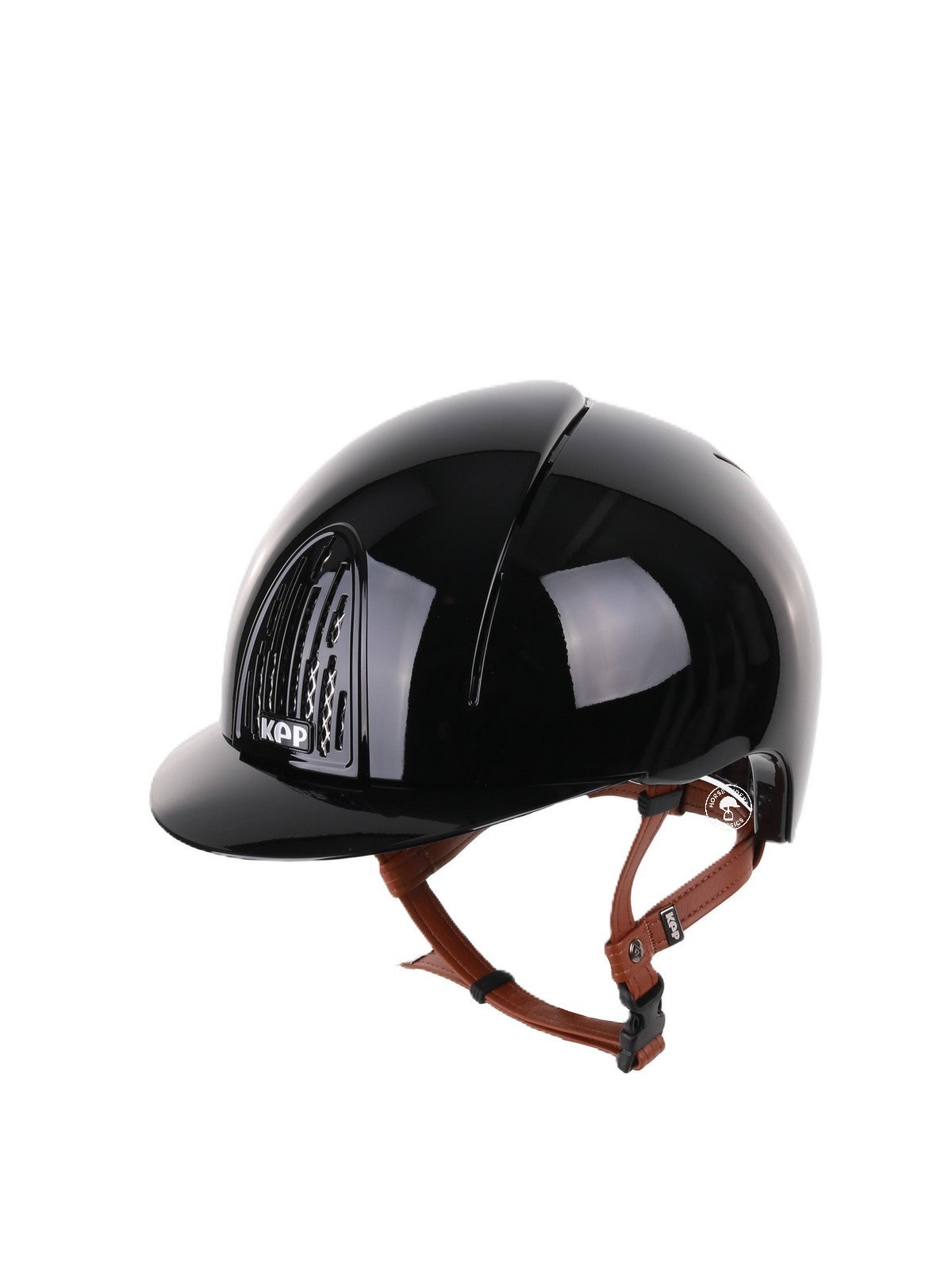Kep Italia Paardrijhelm Smart Polish Zwart Beige Kinband
