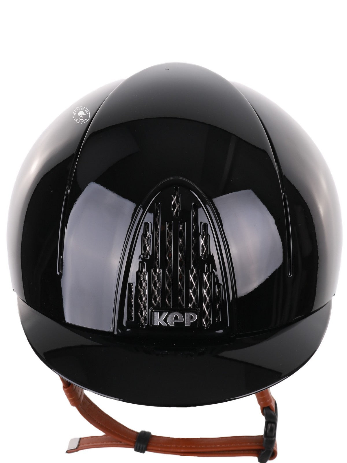 Kep Italia Paardrijhelm Smart Polish Zwart Beige Kinband