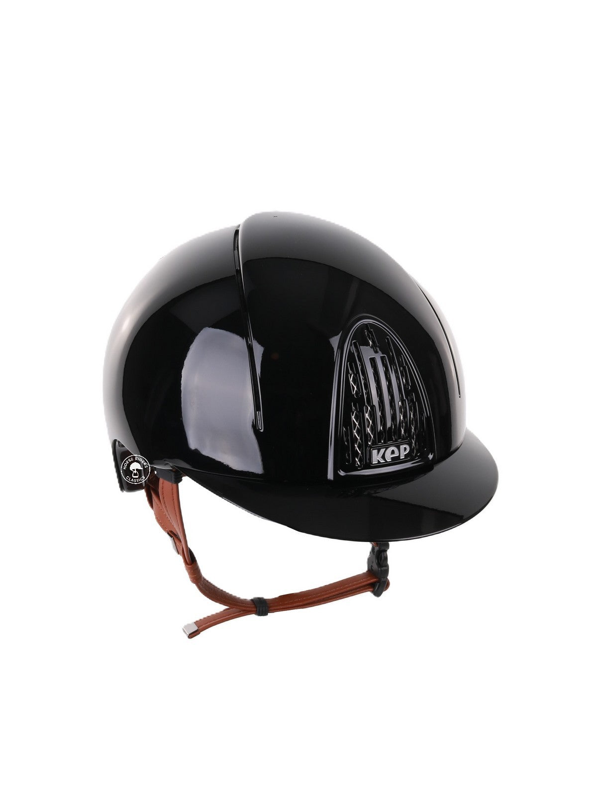 Kep Italia Paardrijhelm Smart Polish Zwart Beige Kinband