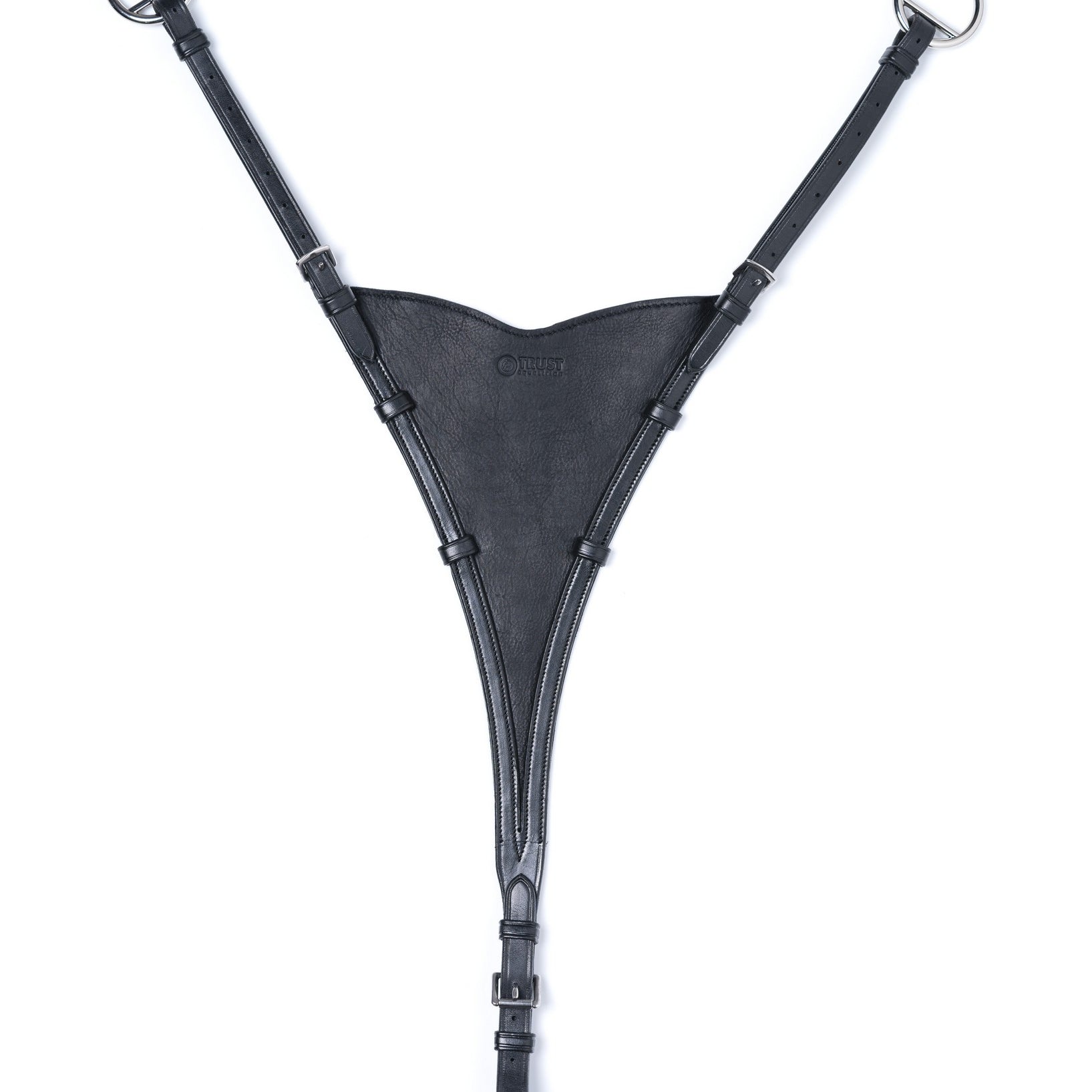 TRUST Milano dichte martingaalvork Soft BIB zilveren gespen Zwart Zwart