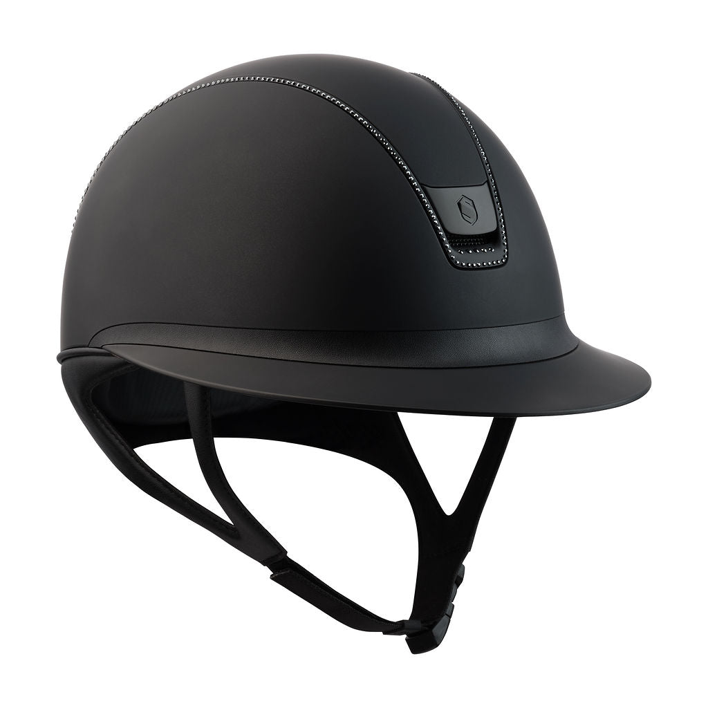 Samshield 2.0 Paardrijhelm Miss Shield Shadowmatt 300 crystals Zwart