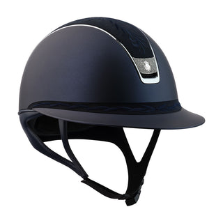 Samshield 2.0 Paardrijhelm Miss Shield Shadowmatt Flower Embroidery Navy