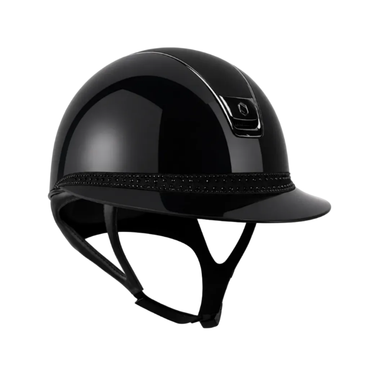 Samshield 2.0 Paardrijhelm Miss Shield Shadowglossy Tiara FB Zwart Zwart