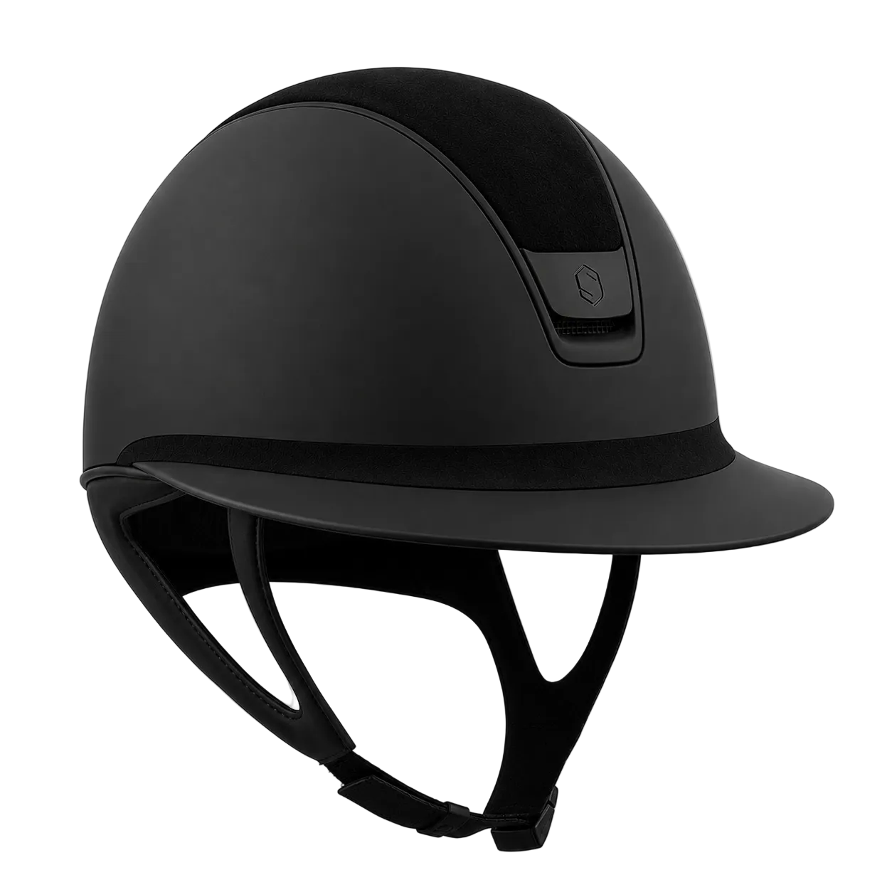 Samshield 2.0 Paardrijhelm Miss Shield Shadowmatt Darkline Alcantara Zwart Zwart