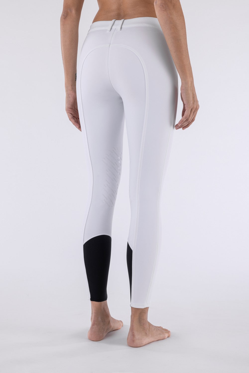 Equiline rijbroek dames knie grip Cornek wit
