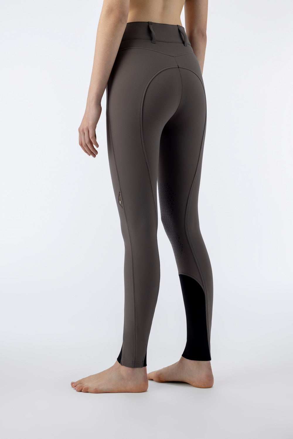 Pantalon d'équitation Equiline femme pleine adhérence taille haute Crystalef Marsh